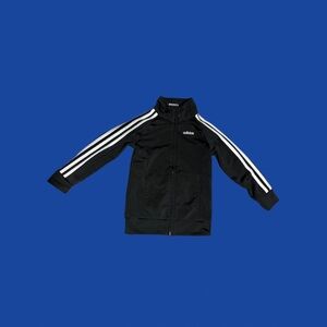 Adidas Kids Black and White Zip Up Jacket Size 4